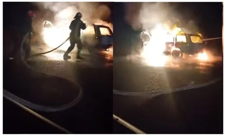 Shkrumbohet makina në autostradën e Vlorës, shpëton shoferi