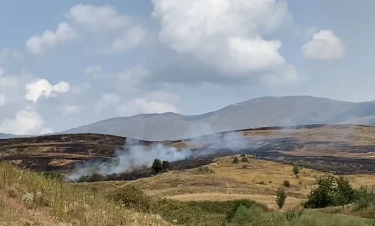 Wildfires engulf hilly areas in Blacë and Podgorie, residents and firefighters fighting the flames