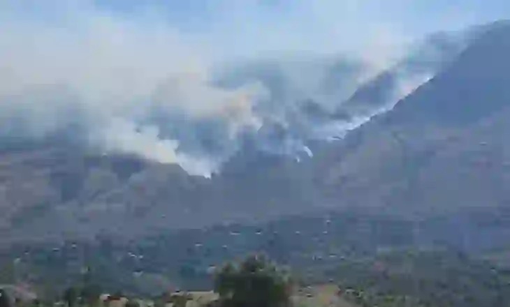 Zjarri në fshatin Valare të Gjirokastrës, flakët drejt staneve të bagëtive