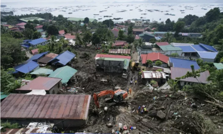 Të paktën 126 të vdekur ose të zhdukur nga përmbytjet masive dhe rrëshqitjet e dheut në Filipine