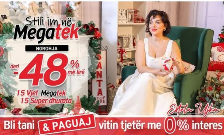 Estela Ujka, Delinda Disha, Viola Spiro, Aulona Musta dhe Anxhelina Kotorri zbulojnë dekorimet festive të Megatek