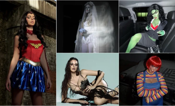 FOTO/ Nga “Madame-Web” te “Wonder Woman”, si u veshën vajzat e showbizz-it shqiptar për festën e Halloween-it