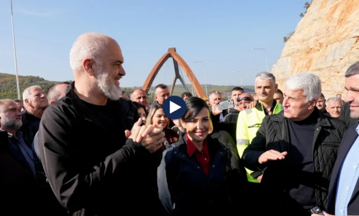 PM Rama inaugurates the great bridge in Kukës, mocks the criticism of the opposition