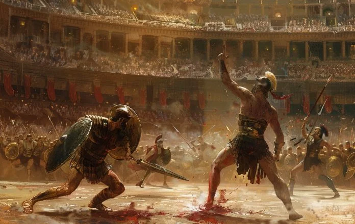 Rikthehen ”gladiatorët” në Koloseun ikonik