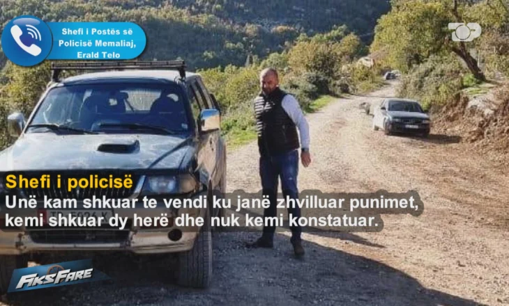 State construction company digs up the old cemetery with the “help” of the police in central Albania