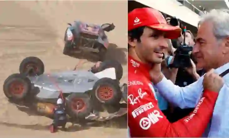 Aksident i frikshëm për Carlos Sainz, pilotit spanjoll i F1 përmbyset gjatë garave “Rally” (Video)