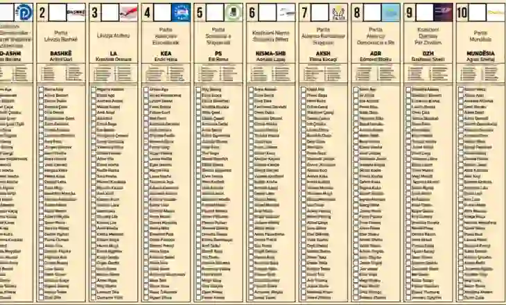 11 Maji/ Publikohet modeli i fletës së votimit për zgjedhjet parlamentare