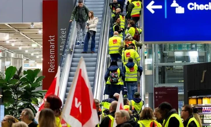 Greva të shumta në aeroportet e Gjermanisë