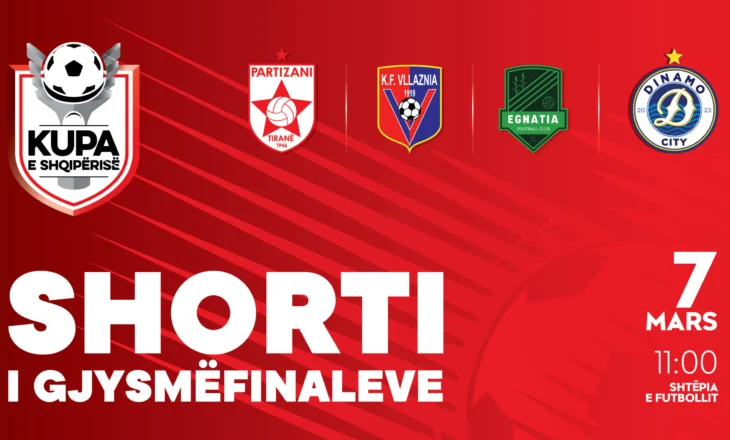 Kupa e Shqipërisë/ Shorti për fazën gjysmëfinale hidhet të premten