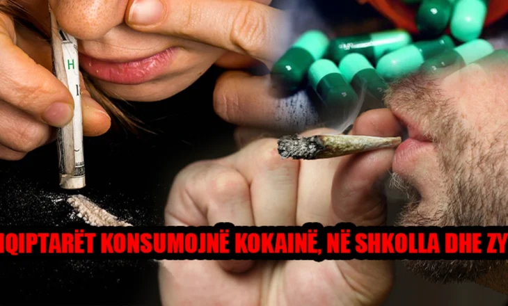 Shqiptarët konsumojnë kokainë, në shkolla dhe zyra!