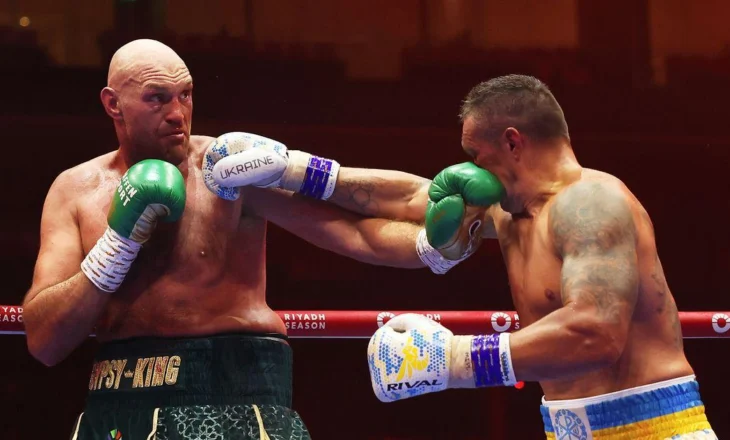 Usyk mbron titujt kampion bote në peshën e rëndë, fiton me vendim unanim revanshin ndaj Fury