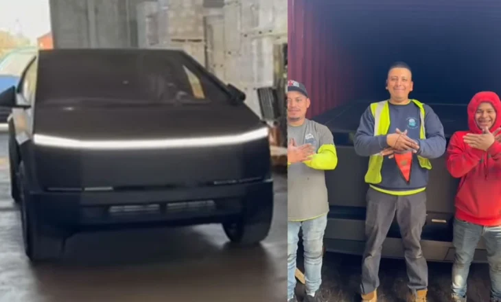 Dy “Tesla Cybertruck” drejt Shqipërisë, Gjergj Luca dhe “Rozafa” marrin dhuratë nga Elon Musk
