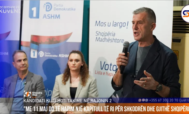 FOTO – “Do të hapim një kapitull të ri për Shkodrën dhe gjithë Shqipërinë”, Kliti Hoti takime në Rajonin 2