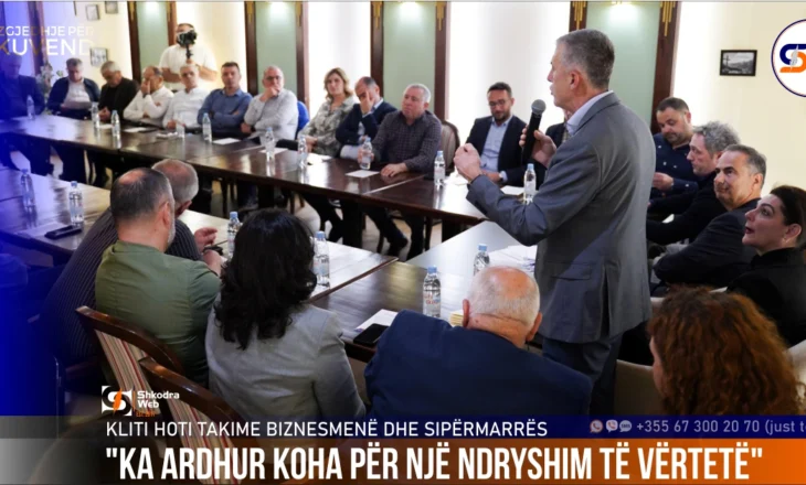 “Ka ardhur koha për një ndryshim të vërtetë”, kandidati i PD- ASHM Kliti Hoti takime me biznesmenë dhe sipërmarrës