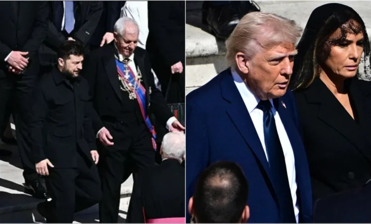 Pak çaste përpara nisjes së funeralit të Papa Françeskut, Presidenti Donald Trump takohet me Zelenskyn