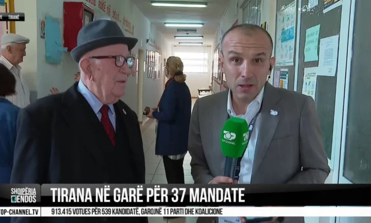 100-vjeçari hedh votën në Tiranë: Kam votuar që në vitin 1946