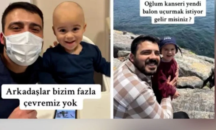 3-vjeçari mposht kancerin/Spektakël tullumbacesh në qiell, njerëzit krah familjarëve
