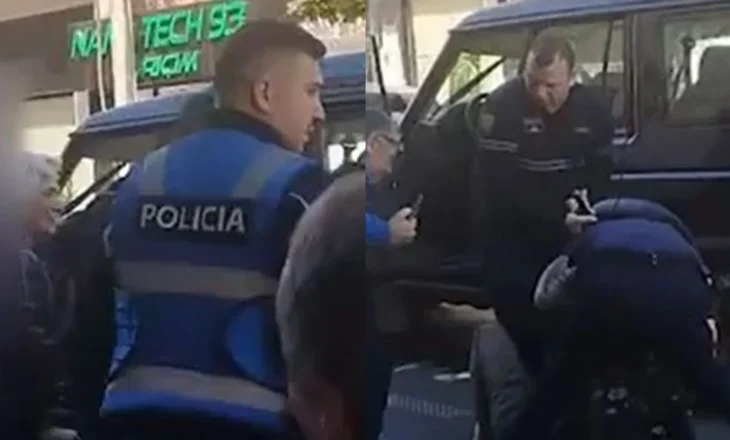 Aksion si në filma në Tiranë! Efektivët ndjekin me makinë një person, i vendosin prangat në mes të rrugës
