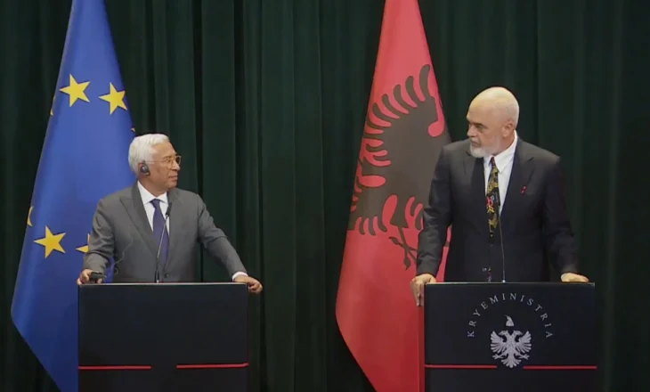 “Anëtarësimi në BE, objektivi ynë i përbashkët”, Antonio Costa në Tiranë: Rezultati i zgjedhjeve konfirmoi dëshirën e shqiptarëve!