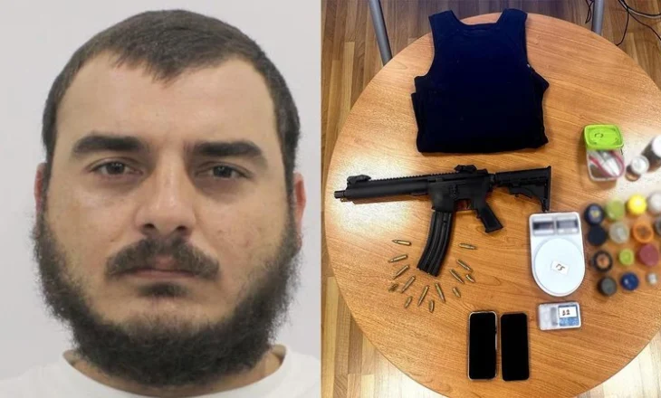Armë, antiplumb e targa false në banesë, arrestohet 32-vjeçari shqiptar në Greqi