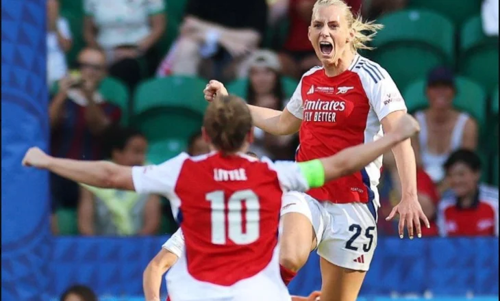 Arsenal mposht Barcelonën dhe fiton Champions League për femra (video)