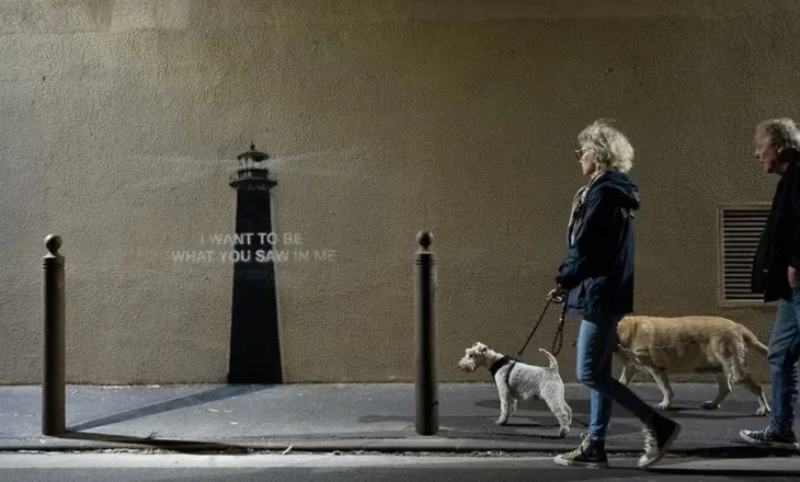 Artisti enigmatik Banksy zbulon një vepër të re arti në Francë