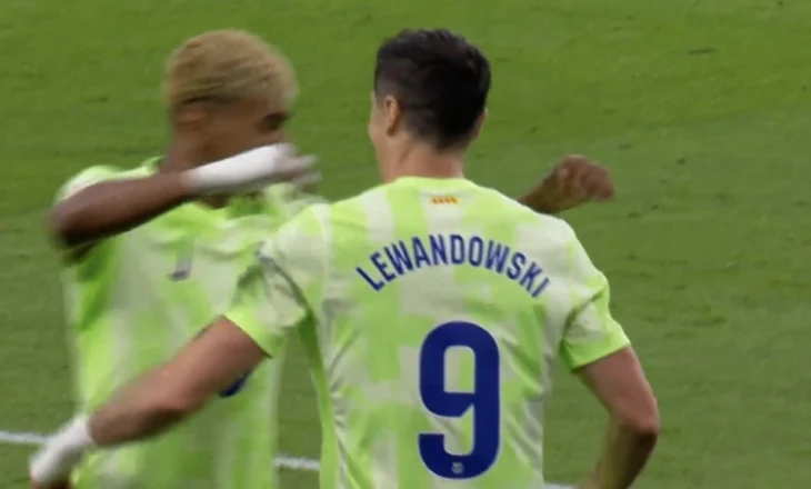 Barcelona e papërmbajtshme ndaj Athletic Bilbao, Lewandowski shënon 2 gola për 4 minuta (video)
