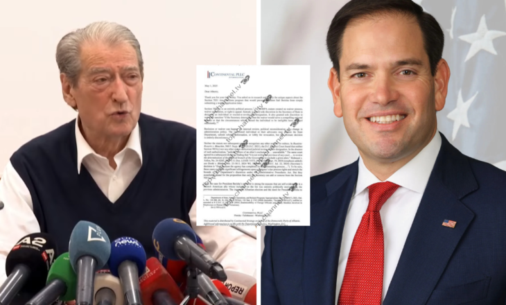 Berisha e mohoi publikisht, zbulohen dy letrat e kompanisë lobuese për Marco Rubion për të pajisur me vizë hyrëse në SHBA kreun e PD