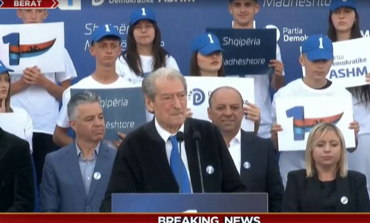 Berisha mbyll fushatën në Berat: S’kam ambicie për pushtet, por jam ndryshimi
