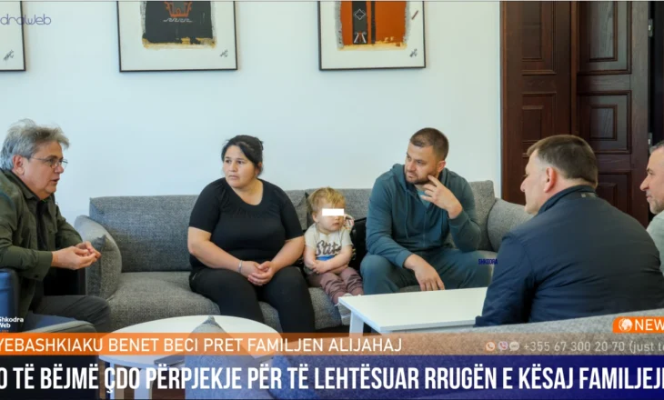 “Çdo përpjekje për të lehtësuar rrugën e kësaj familjeje”, Benet Beci pret në zyrë nënën dhe 3 jetimët e saj…