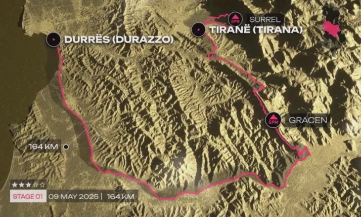 DETAJET/ Zbulohen tre etapat e para në Shqipëri të “Giro d’Italia 2025”