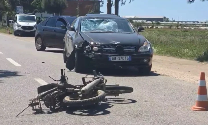 Divjakë/ Makina përplaset me motorin, një i plagosur