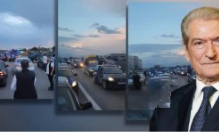 Durresi gati per fitoren/ Qindra automjete në autostradë, në pritje të liderit të opozitës, Sali Berisha