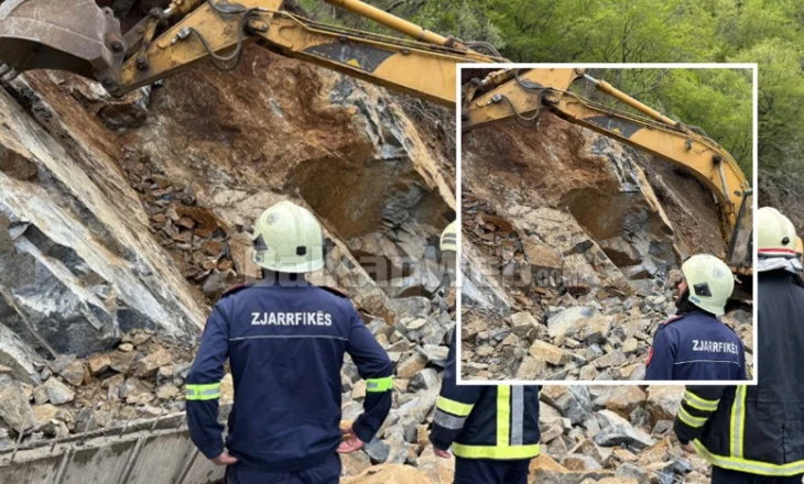 Dy të rinjtë humbën jetën pas shembjes së masivit të dheut, pamje nga vendngjarja në Gramsh