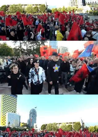 Edi Rama poston videon e djeshme nga sheshi “Skënderbej”