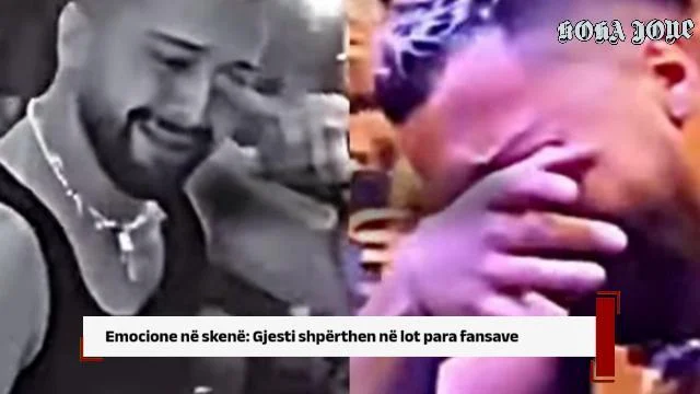 Emocione në skenë: Gjesti shpërthen në lot para fansave