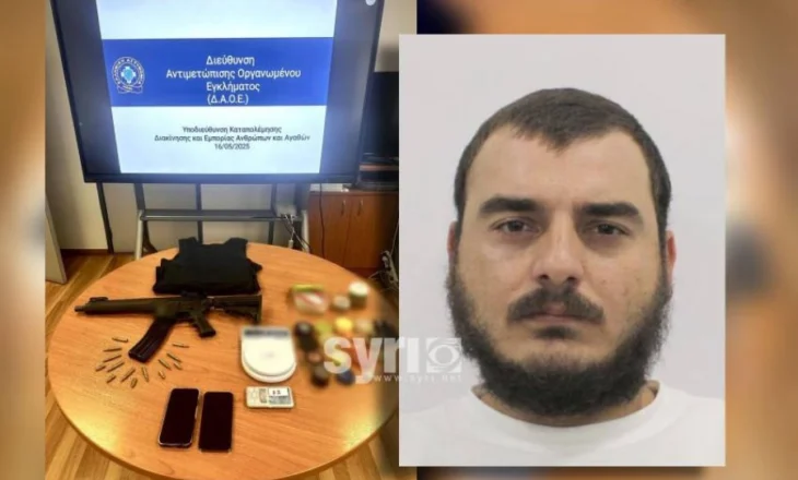 EMRI+FOTO/ Armë, antiplumb e targa false në banesë, arrestohet në Greqi sarandioti