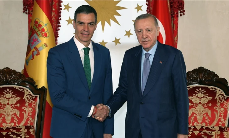 Erdogan me Sanchez: Qëndrimi i Turqisë dhe Spanjës ndaj Gazës, i pandryshueshëm!