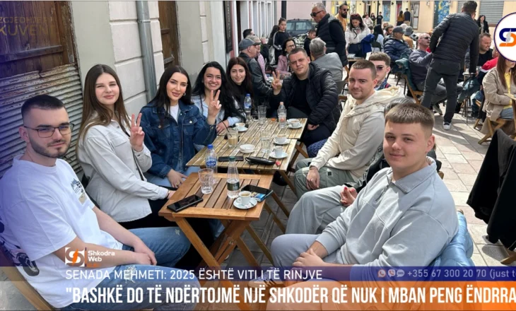 FOTOLAJM – “2025 është viti i të rinjve”, Senada Mehmeti me bashkëmoshatarët: Unë jam me ta- për ta