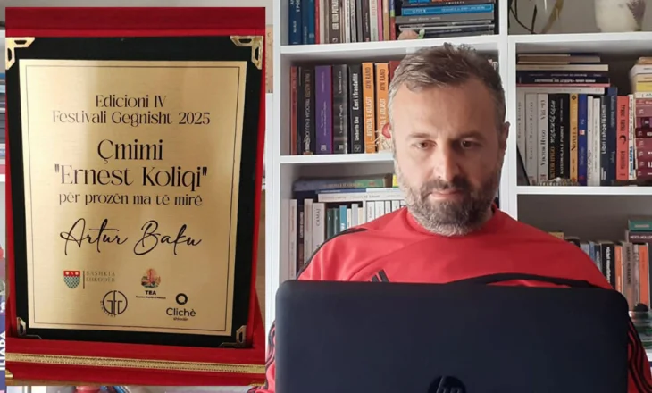 “Gegnisht”, Edicioni IV nderon Artur Bakun me Çmimin “Ernest Koliqi” për prozën më të mirë