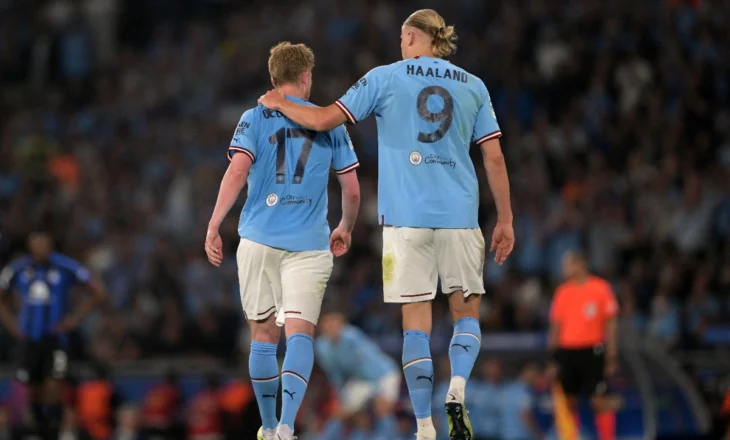 Haaland: Uroj që të fitojmë finalen e FA Cup për t’i dhënë De Bruyne trofeun e fundit me City
