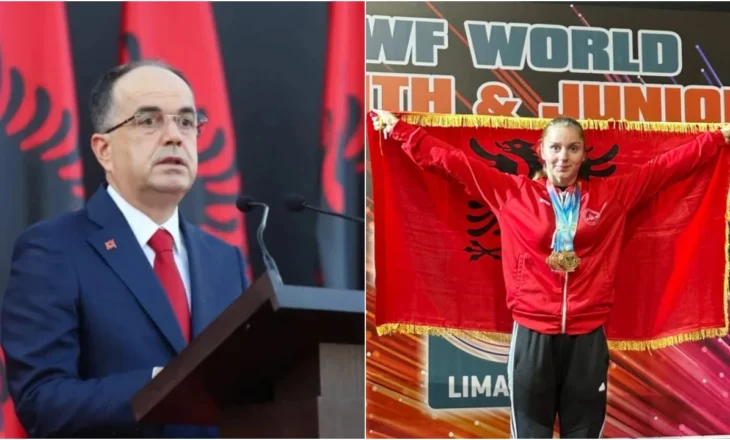 Kampione bote në peshëngritje, presidenti Begaj uron Enkileda Çarjan: Krenarë për ty!