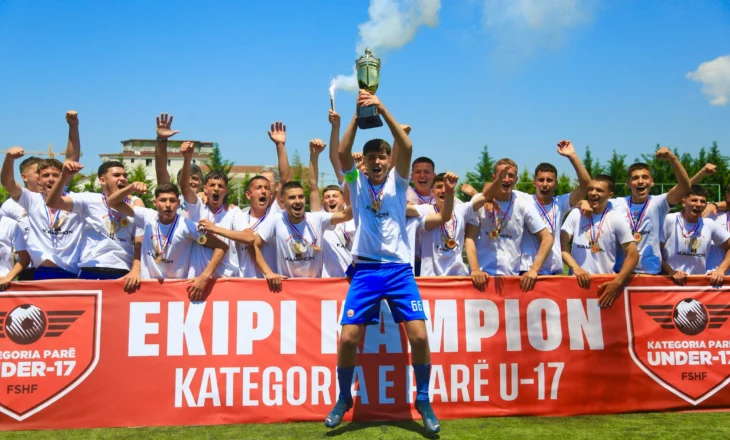 Kategoria e Parë U-17, Shkëndija e Tiranës mposht Lushnjen dhe kurorëzohet kampione