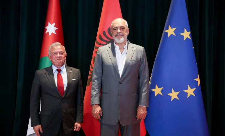 Kryeministri Edi Rama pret Mbretin e Jordanisë Abdullah II bin Al-Hussein
