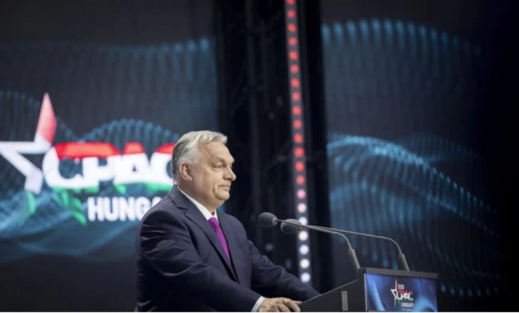 Kryeministri hungarez lavdëron Trump në konferencën ndërkombëtare të ekstremit të djathtë, Orban: I ka kthyer botës shpresën pë një jetë normale