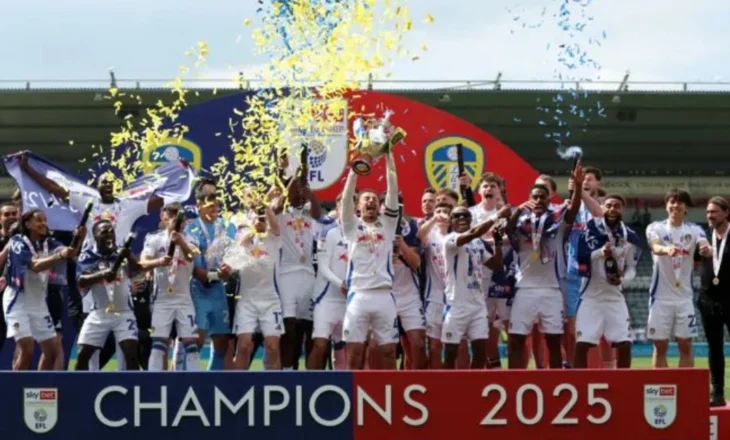 Leeds shpallet kampion me golin në minutën e 90-të, feston dhe Anis Mehmeti me Bristol City-n