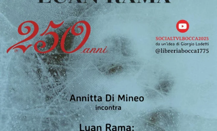Luan Rama prezanton në Itali librin “La donna che veniva dalla nebbia”