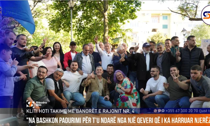 “Më shumë investime, punësim dhe të ardhura të denja”, Kliti Hoti takim me banorët e Rajonit 4 të Shkodrës