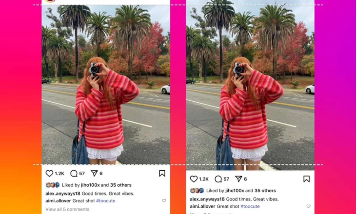 Në Instagram tashmë mund të ngarkoni foto me raport 3:4
