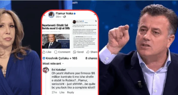 “Nëse u hoq non grata, pse firmose për 6 mln dollarë”/ Kokalari bën për ‘ujë të ftohtë’ Flamur Nokën: Je komplet idiot